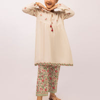 Dobby Off White Stitched Suit - J. Junaid Jamshed