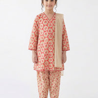 Lawn Pink Stitched Suit - J. Junaid Jamshed
