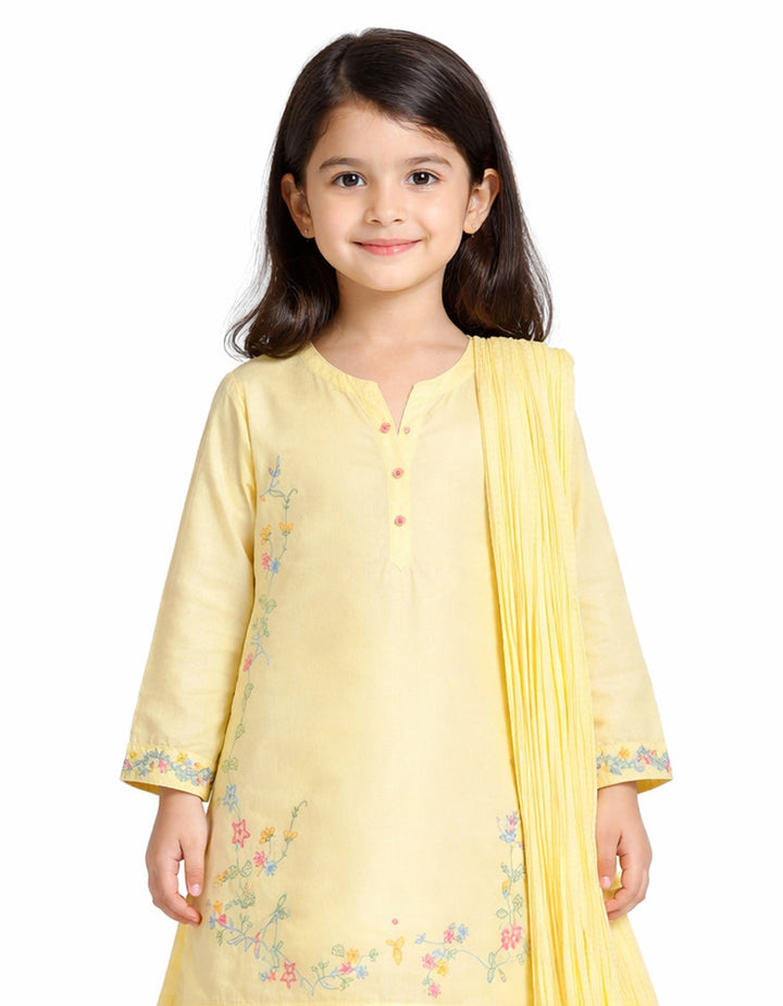 Lawn Yellow Stitched Suit - J. Junaid Jamshed