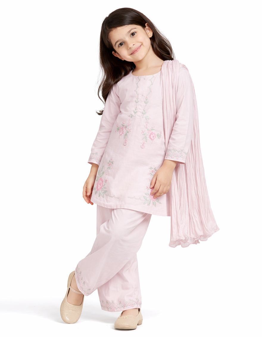 Lawn Lilac Stitched Suit - J. Junaid Jamshed