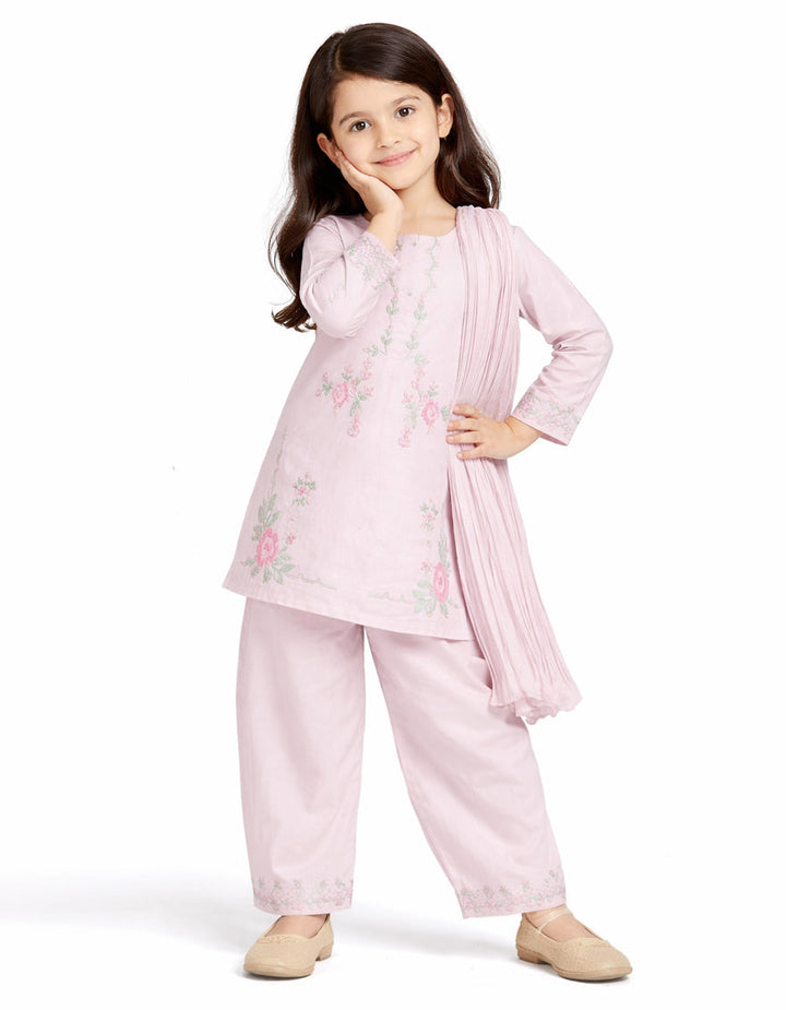 Lawn Lilac Stitched Suit - J. Junaid Jamshed