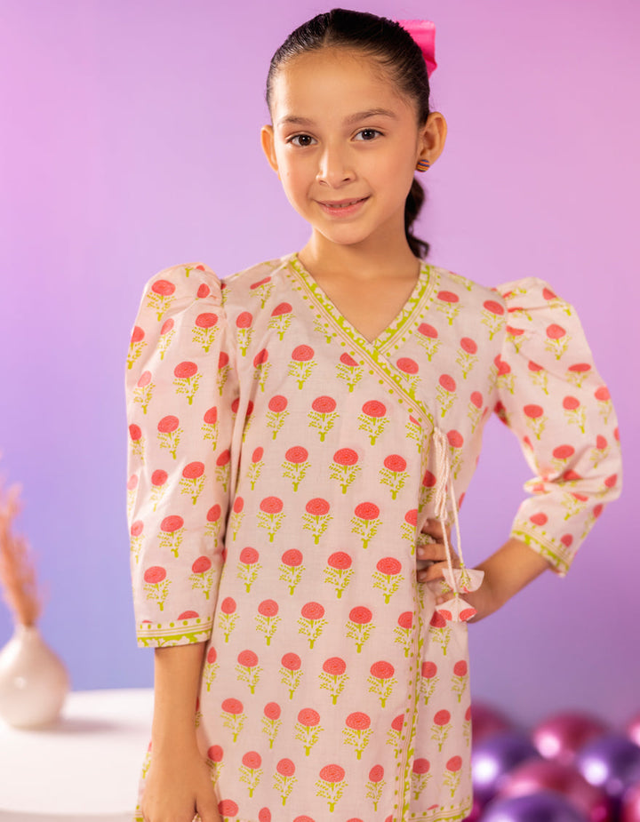 Lawn Pink Kurti - J. Junaid Jamshed