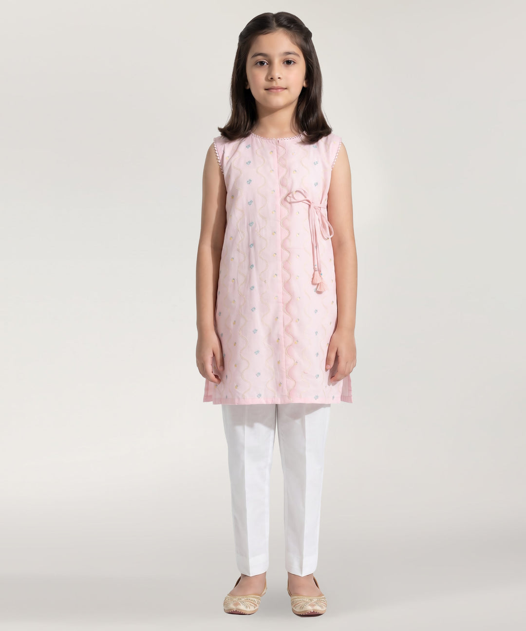 Lawn Pink Kurti - J. Junaid Jamshed
