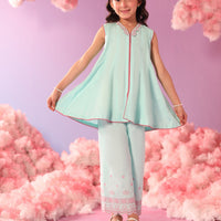 Dobby Aqua Stitched Suit - J. Junaid Jamshed