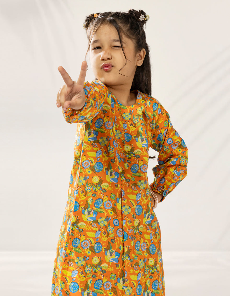 Lawn Multicolor Stitched Suit - J. Junaid Jamshed