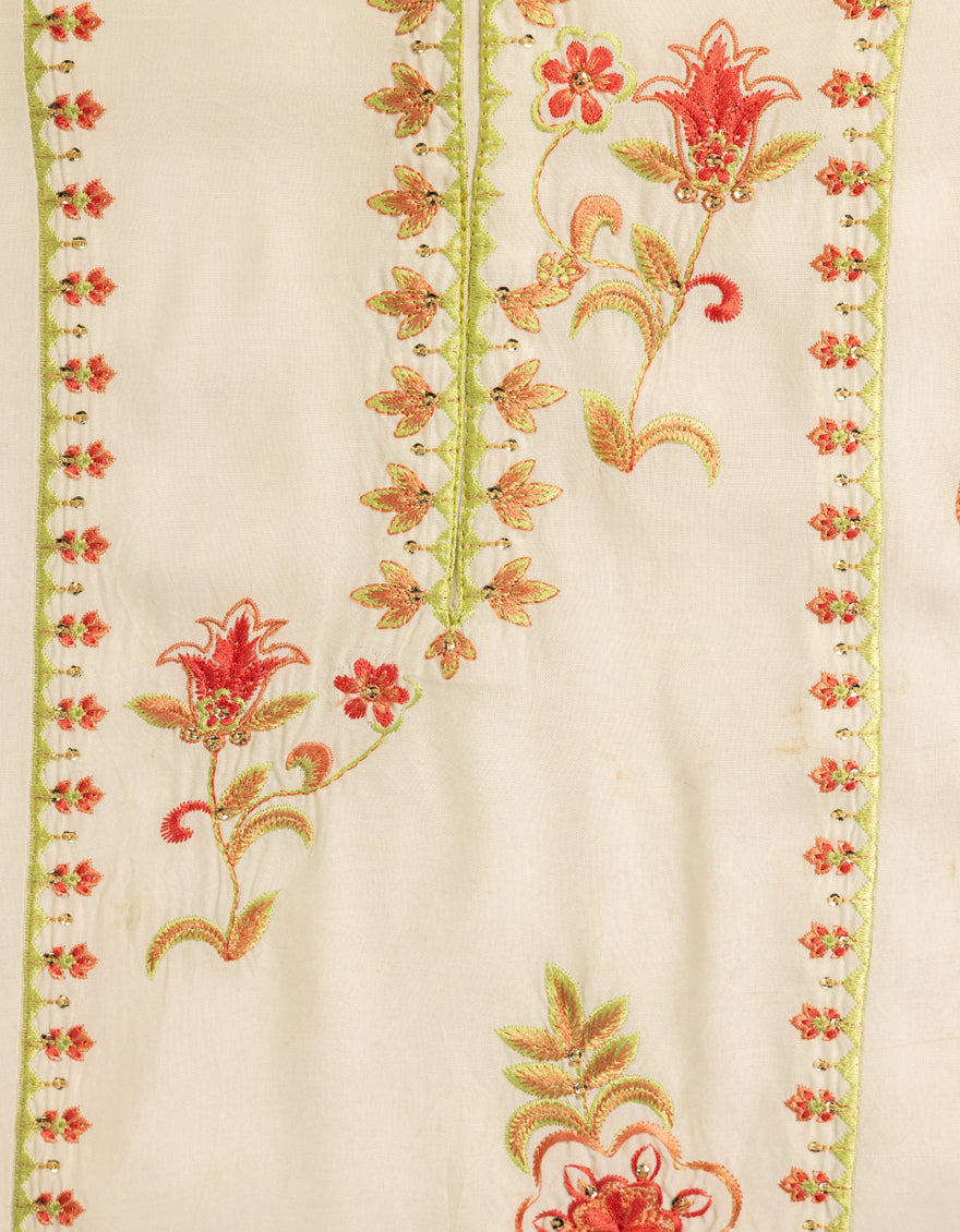 Lawn White Stitched Suit - J. Junaid Jamshed