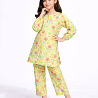Lawn Multicolor Stitched Suit - J. Junaid Jamshed