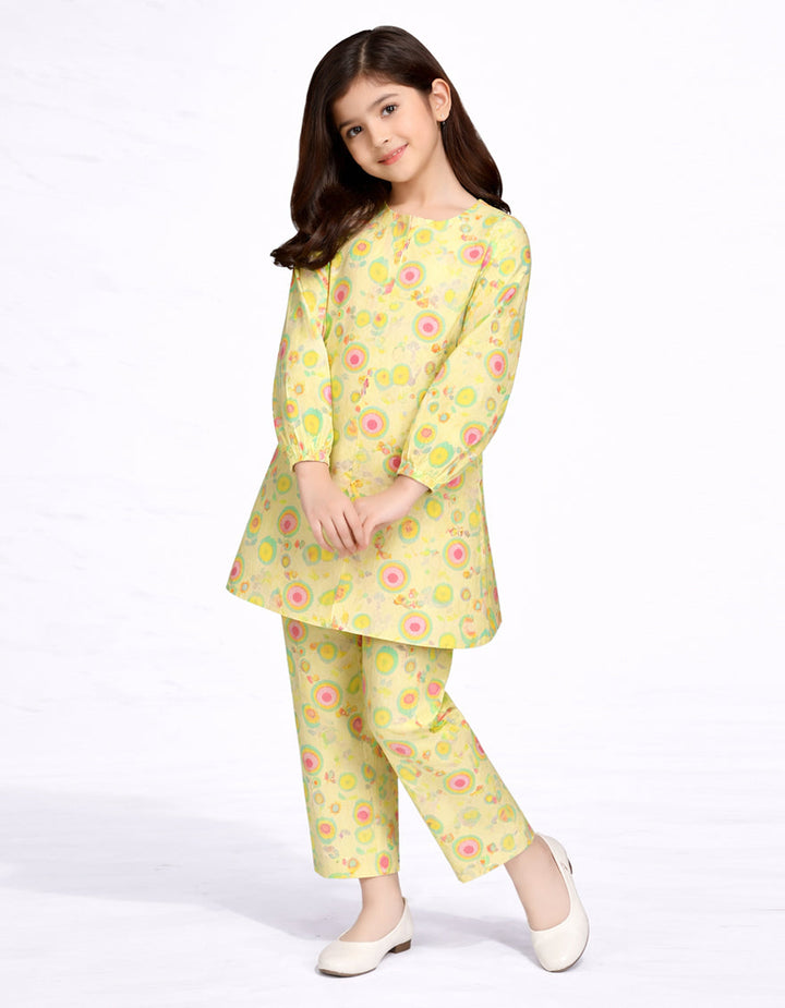 Lawn Multicolor Stitched Suit - J. Junaid Jamshed
