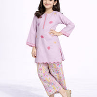 Lawn Lilac Stitched Suit - J. Junaid Jamshed