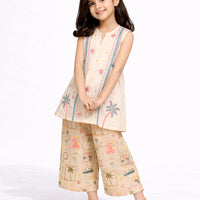 Lawn Beige Stitched Suit - J. Junaid Jamshed