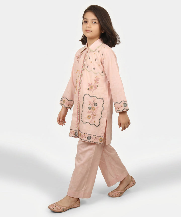 Lawn Pink Stitched Suit - J. Junaid Jamshed
