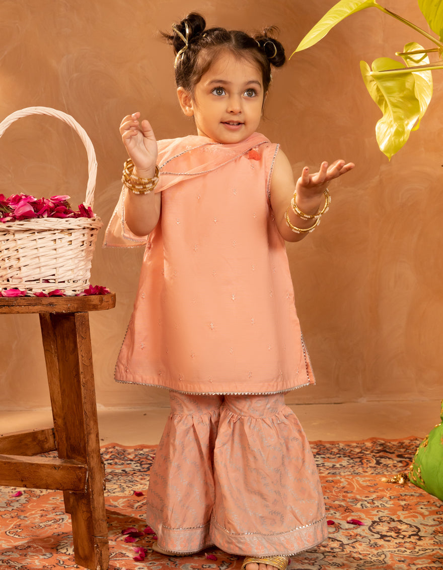 Cotton Silk Pink Stitched Suit - J. Junaid Jamshed
