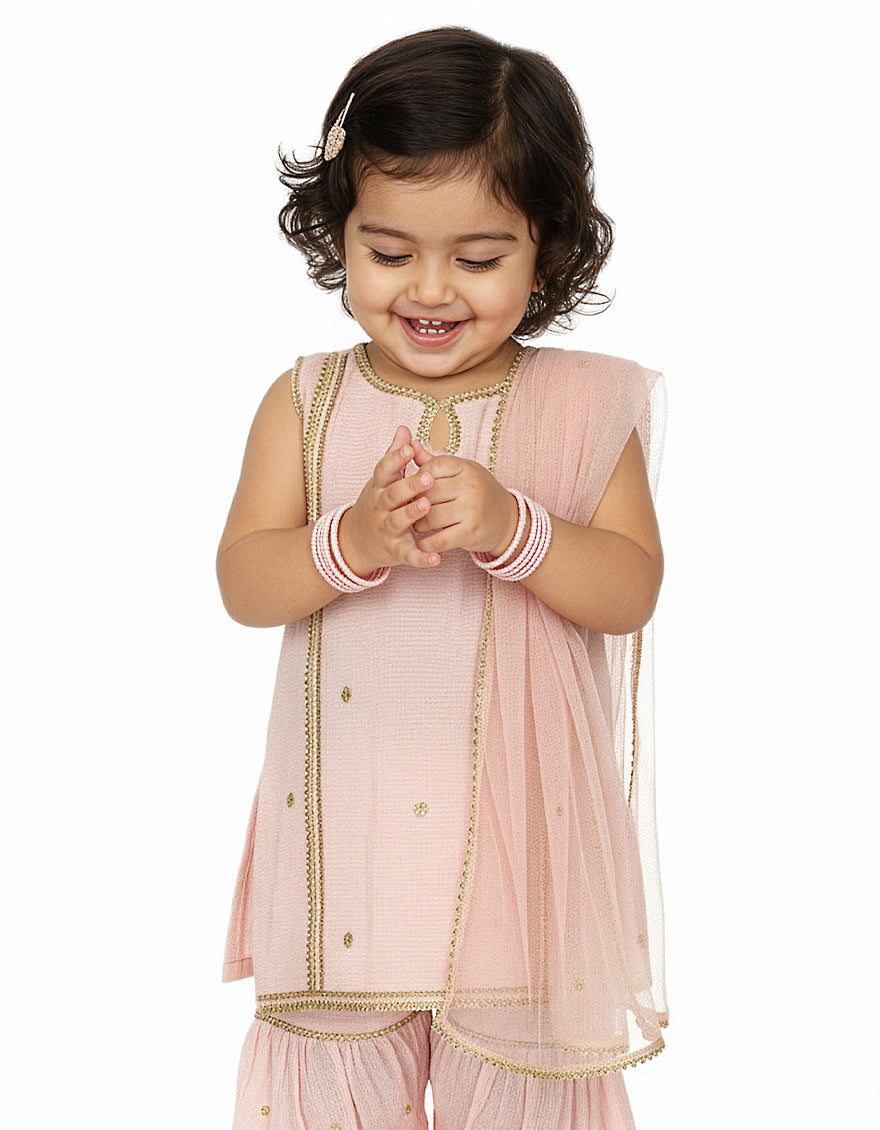 Cotton Silk Pink Stitched Suit - J. Junaid Jamshed