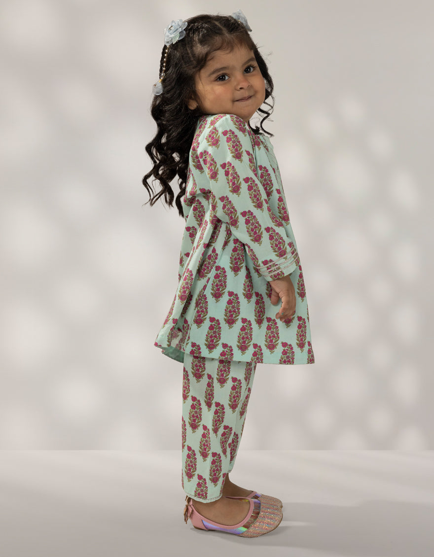 Linen Green Stitched Suit - J. Junaid Jamshed