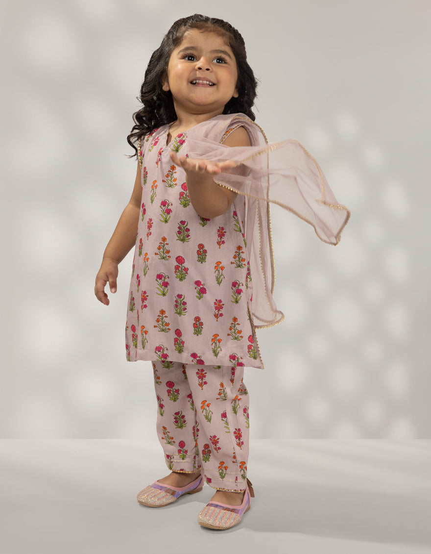 Linen Purple Stitched Suit - J. Junaid Jamshed