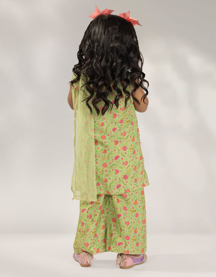 Linen Green Stitched Suit - J. Junaid Jamshed