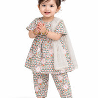 Lawn Multicolor Stitched Suit - J. Junaid Jamshed