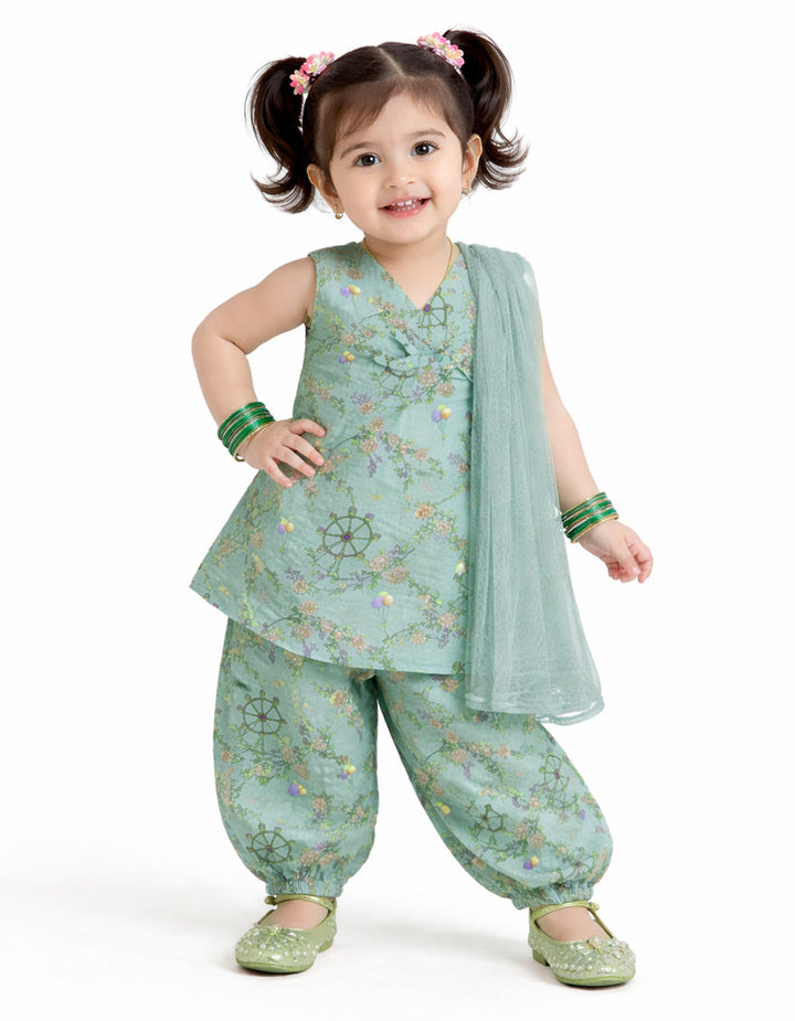 Lawn Green Stitched Suit - J. Junaid Jamshed