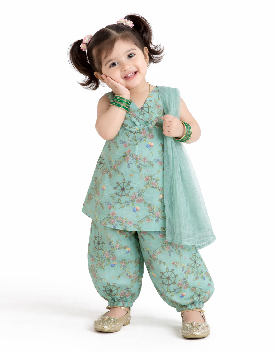 Lawn Green Stitched Suit - J. Junaid Jamshed