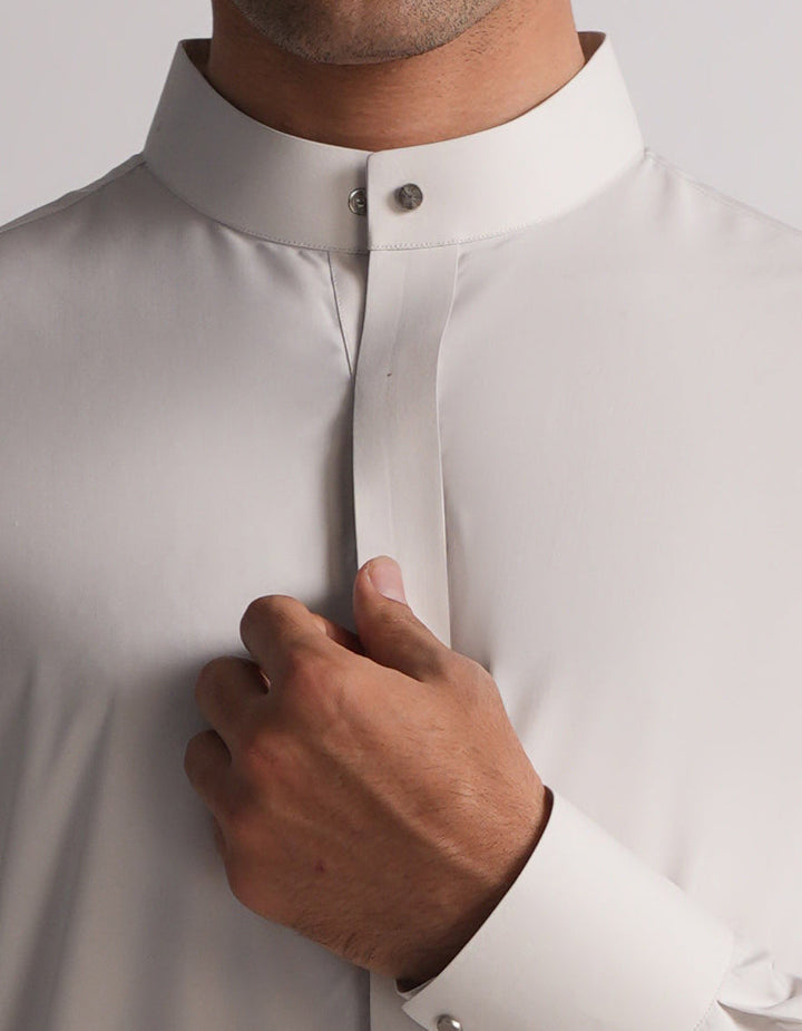Blended White Jubba - J. Junaid Jamshed