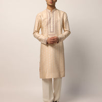 Polyester Fawn Special Kurta - J. Junaid Jamshed