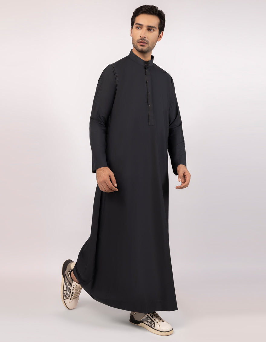 Blended Black Jubba - J. Junaid Jamshed