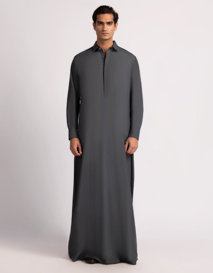 Blended Grey Jubba- J. Junaid Jamshed