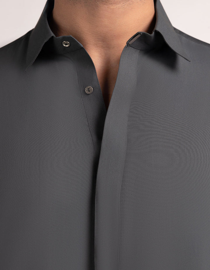 Blended Grey Jubba- J. Junaid Jamshed