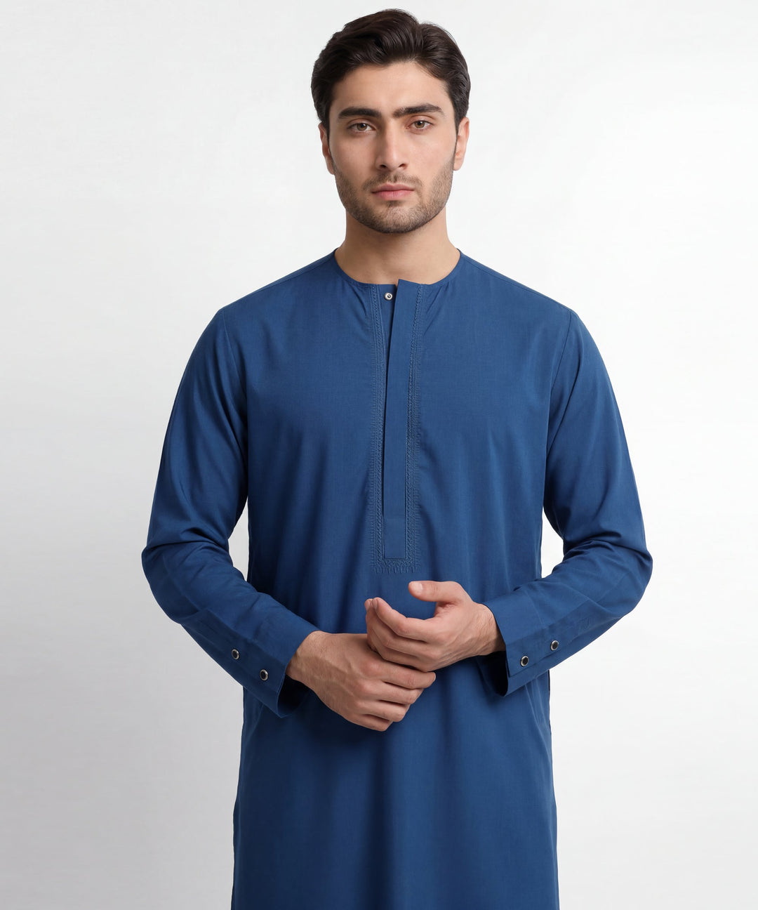 Blended Blue Jubba - J. Junaid Jamshed
