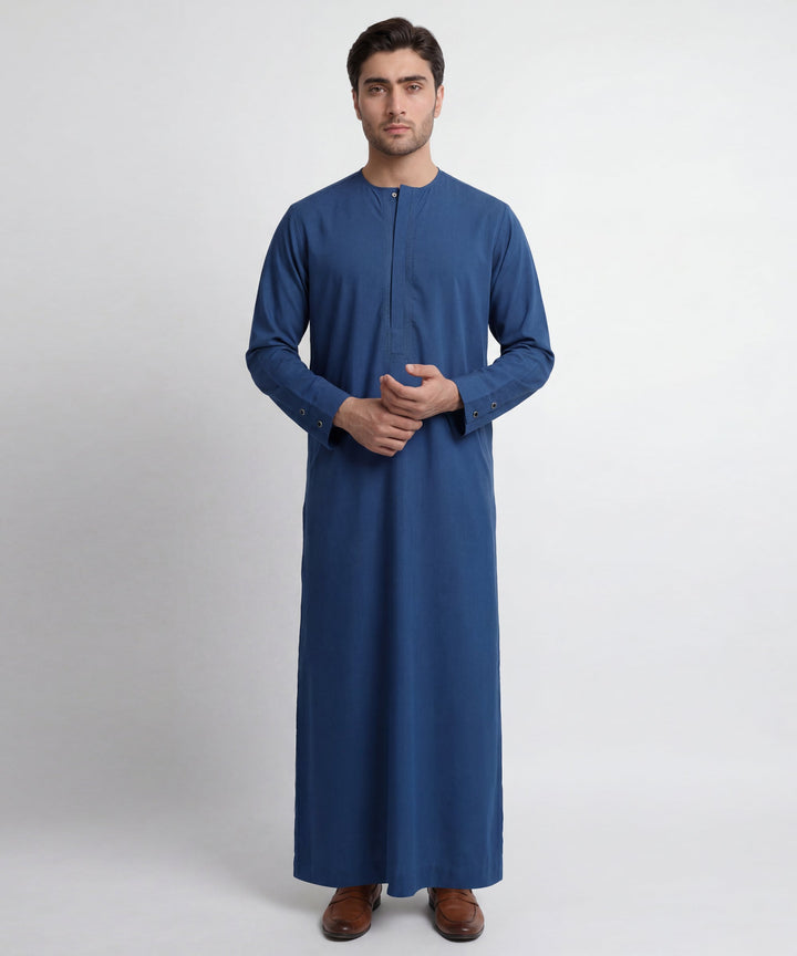 Blended Blue Jubba - J. Junaid Jamshed