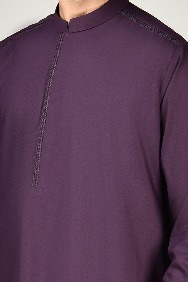 Blended Purple Jubba - J. Junaid Jamshed