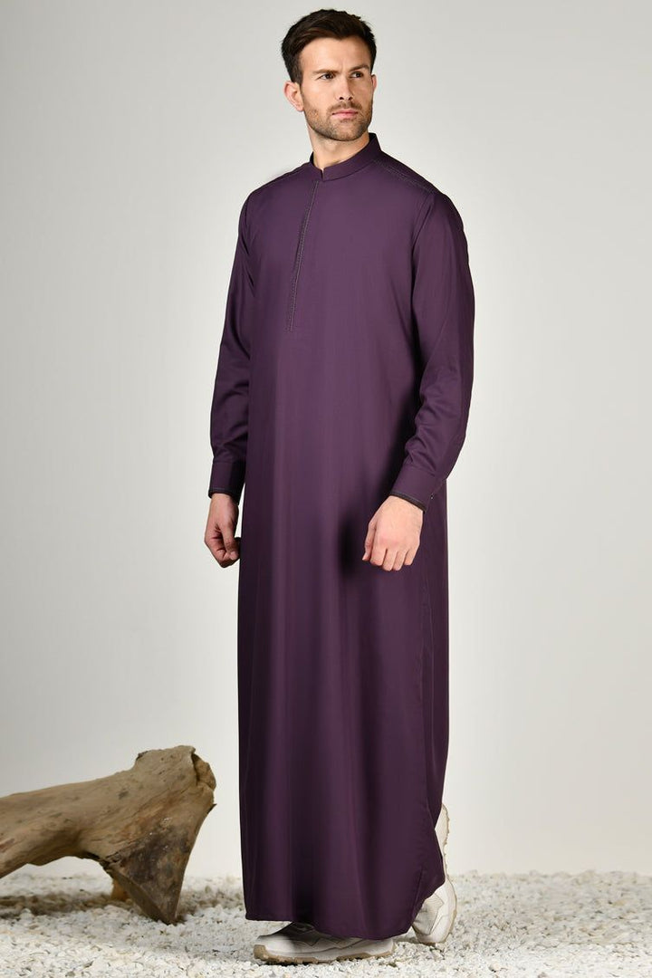 Blended Purple Jubba - J. Junaid Jamshed