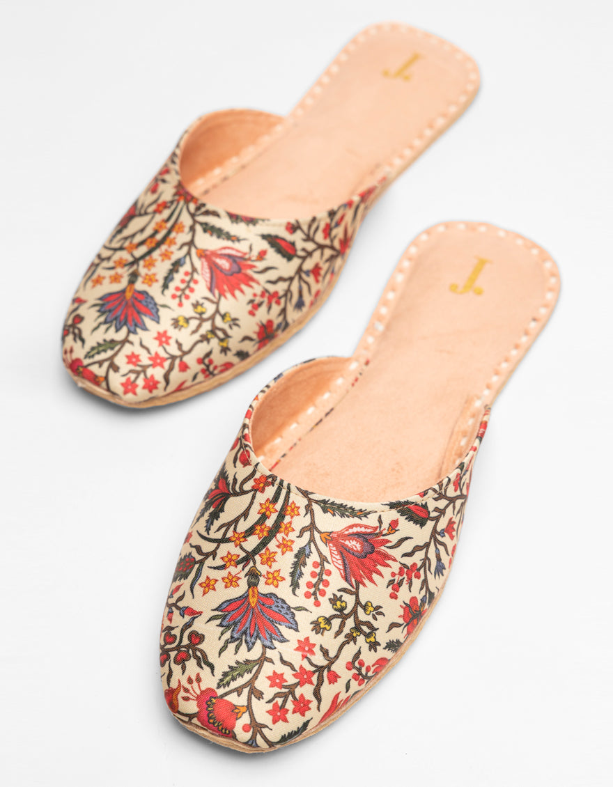 Silk Multicolor Chappal - J. Junaid Jamshed
