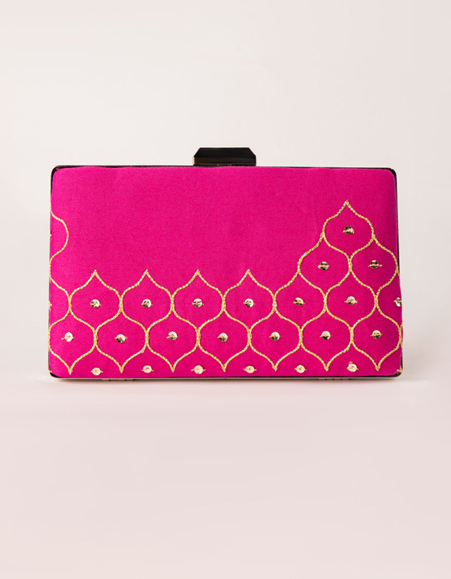 Twill Pink Hand Bag - J. Junaid Jamshed