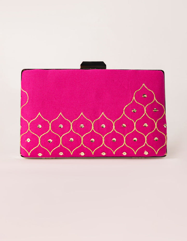 Twill Pink Hand Bag - J. Junaid Jamshed