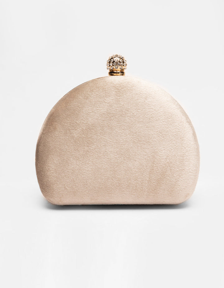 Velvet Grey Hand Bag - J. Junaid Jamshed