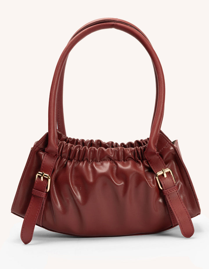 Maroon Hand Bag - J. Junaid Jamshed