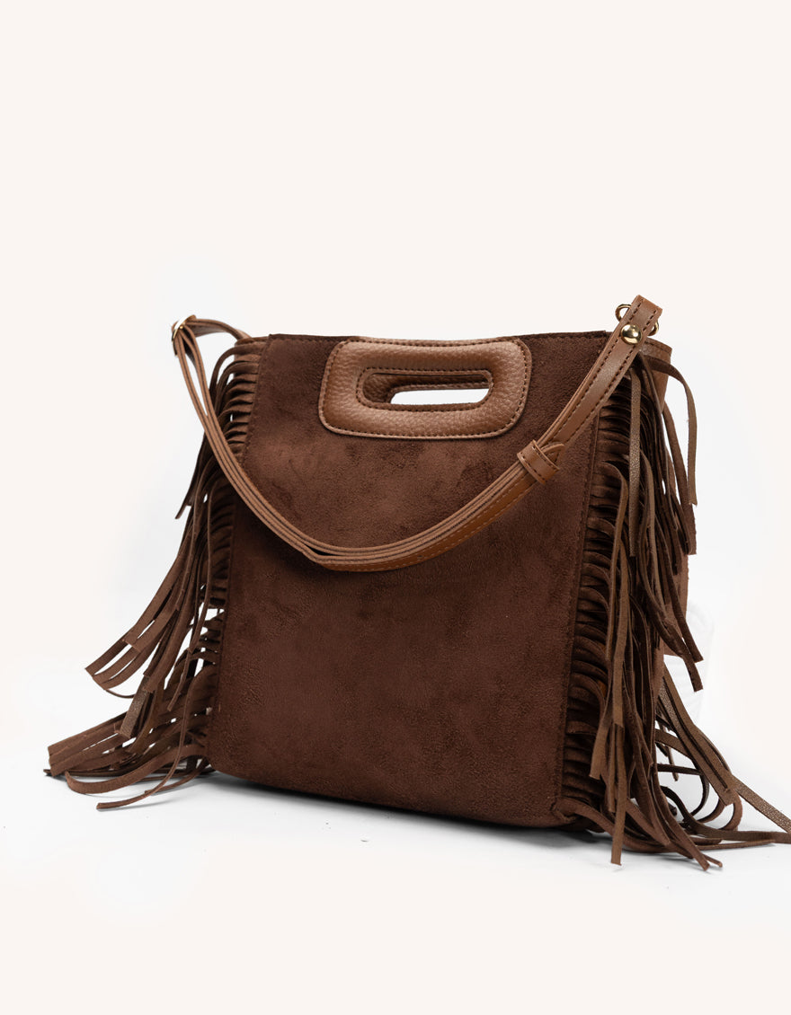 Brown Hand Bag - J. Junaid Jamshed