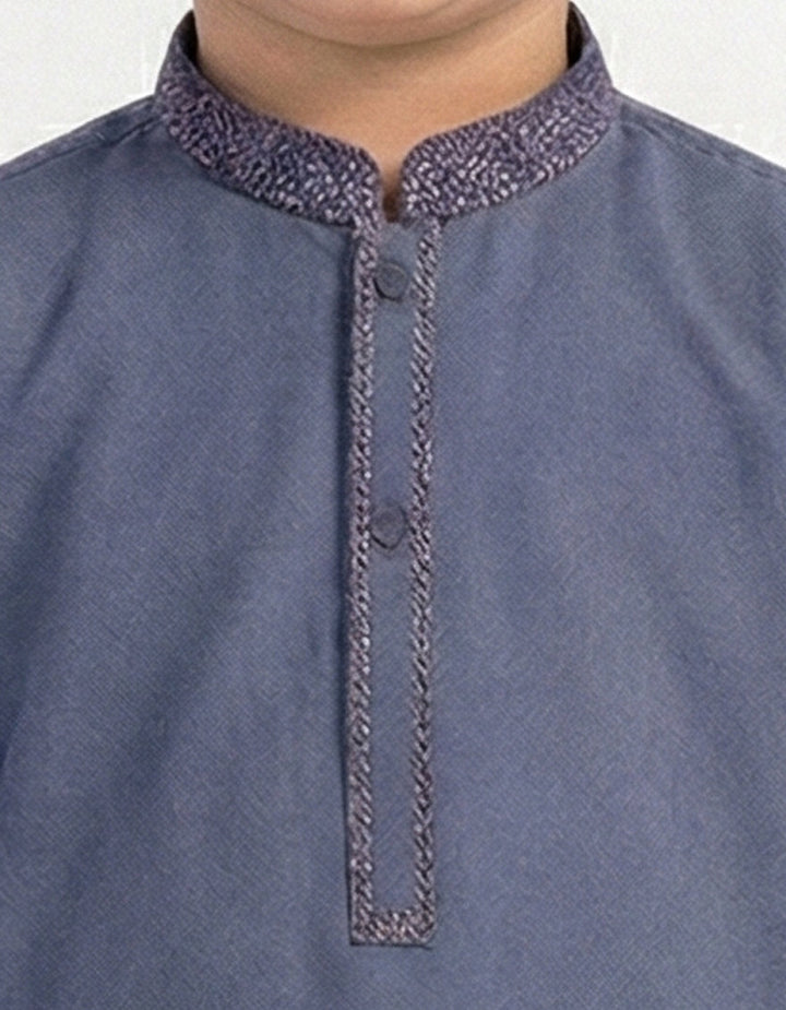 Polyester Blue Shalwar Kameez - J. Junaid Jamshed