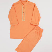 Blended Orange Shalwar Kameez - J. Junaid Jamshed