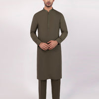 Polyester Green Kurta Trouser - J. Junaid Jamshed