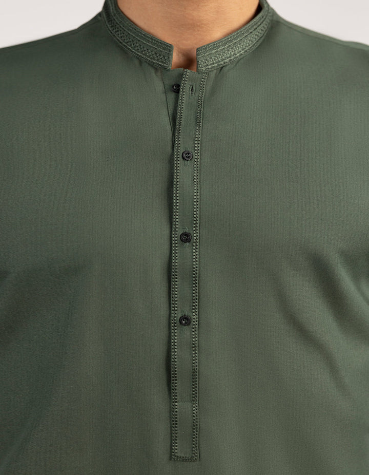 Polyester Green Kurta Trouser- J. Junaid Jamshed
