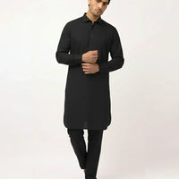 Blended Grey Kurta Trouser - J. Junaid Jamshed