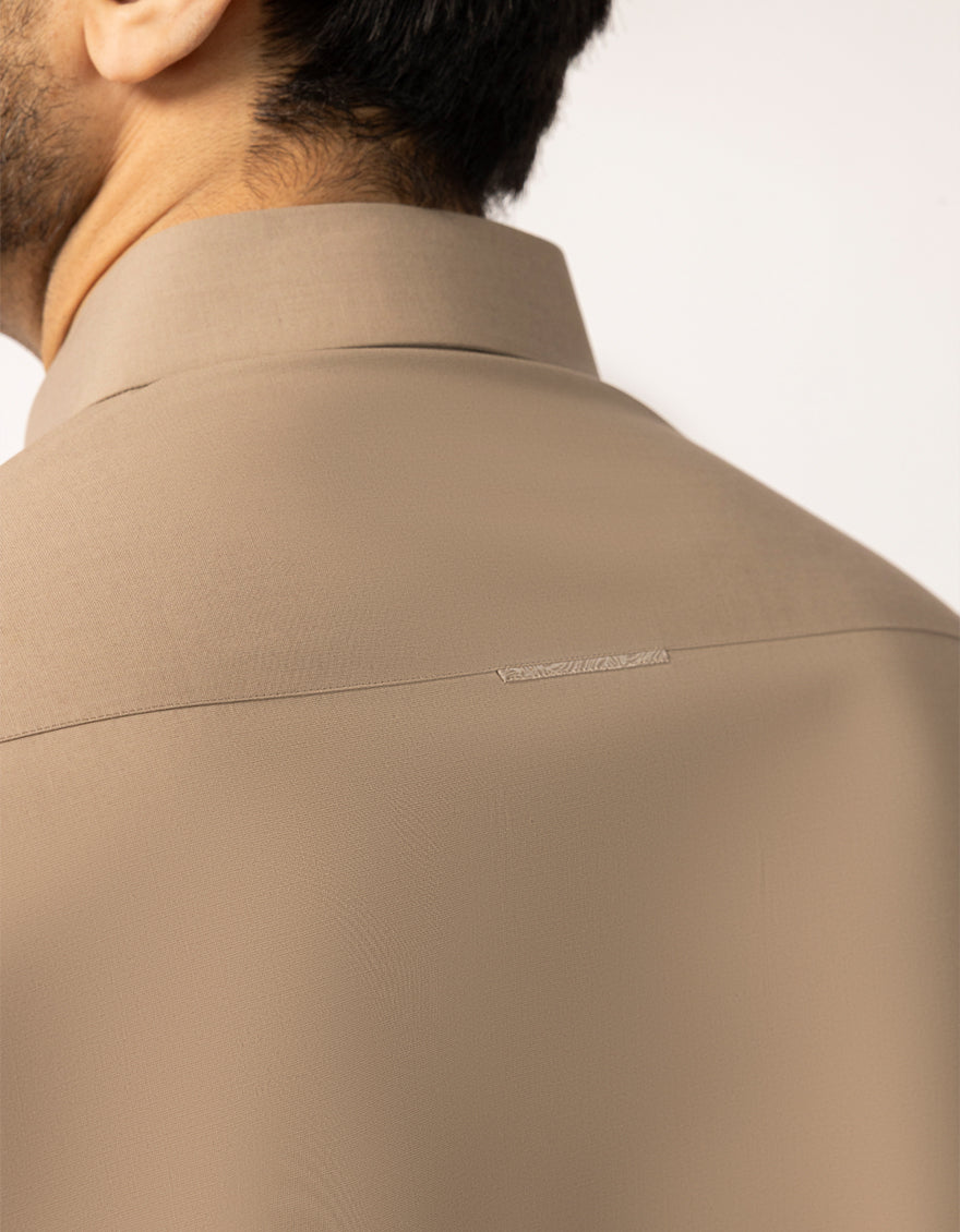 Blended Brown Shalwar Kameez  - J. Junaid Jamshed