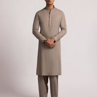 Cotton Light Brown Shalwar Kameez - J. Junaid Jamshed