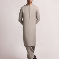 Blended Light Grey Shalwar Kameez - J. Junaid Jamshed