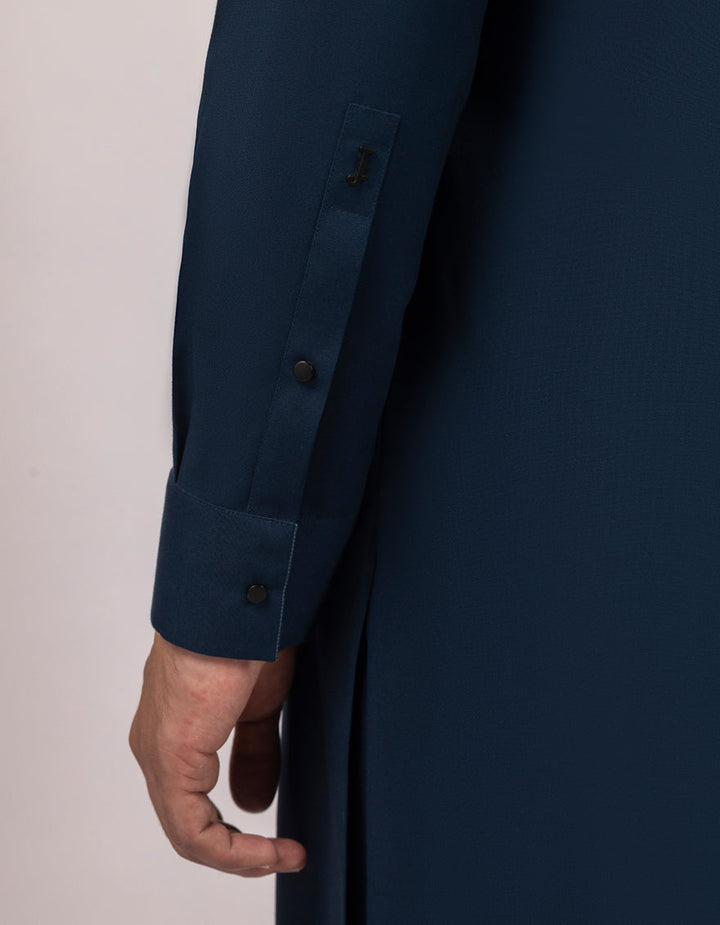 Blended Blue Shalwar Kameez - J. Junaid Jamshed