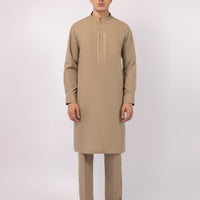 Polyester Beige Kurta Trouser - J. Junaid Jamshed