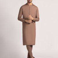 Cotton Red Brown Kurta Trouser- J. Junaid Jamshed