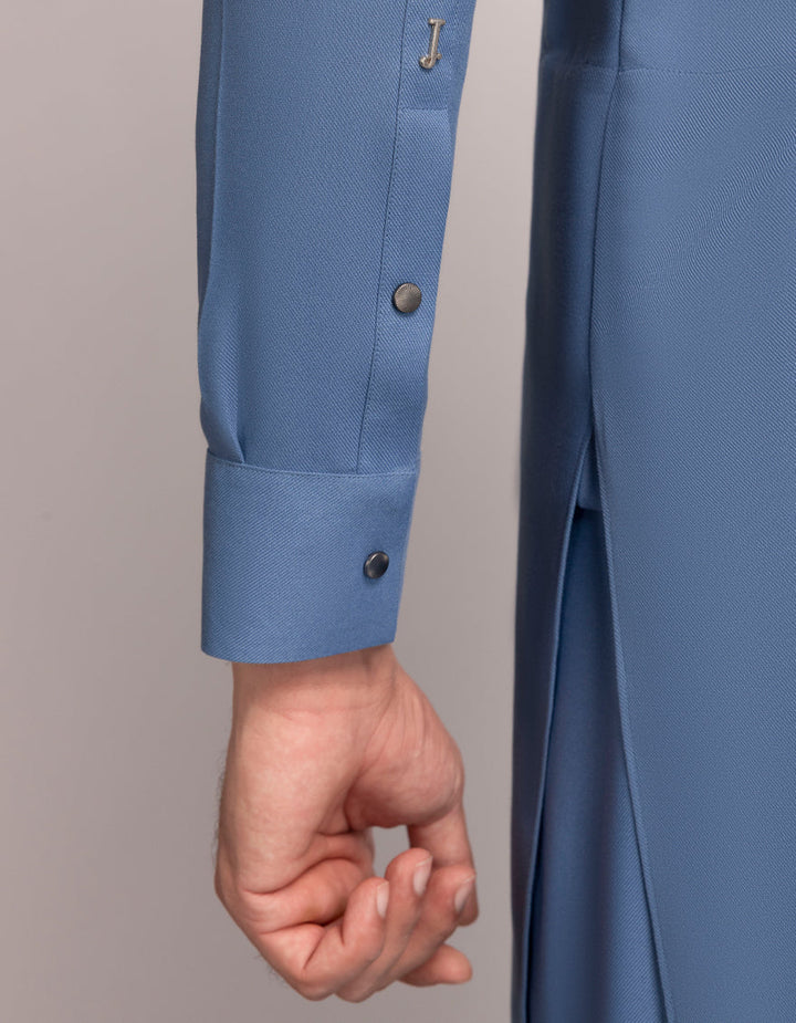 Blended Blue Shalwar Kameez - J. Junaid Jamshed